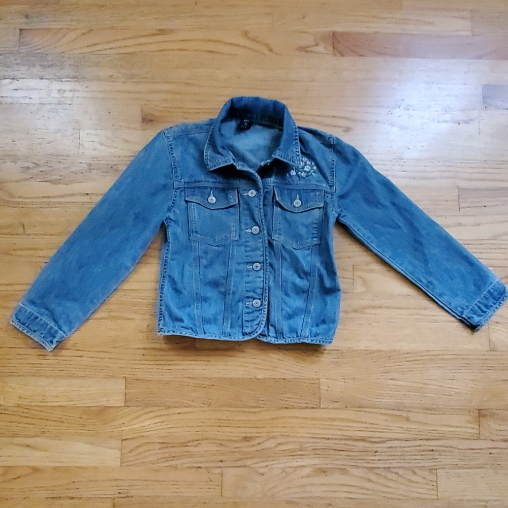 Gap girls denim light weight jacket size large